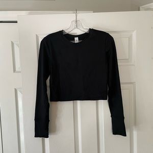 Paragon Long Sleeve crop workout shirt.